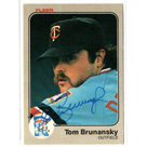 Tom Brunansky autograph