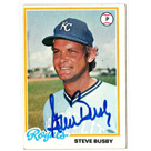 Steve Busby autograph