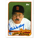 Jack McKeon autograph