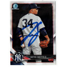 Justus Sheffield autograph