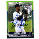 Justin Lewis autograph