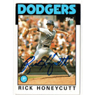 Rick Honeycutt autograph