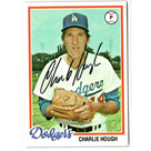 Charlie Hough autograph